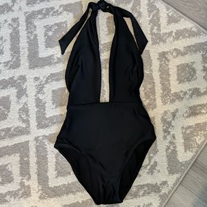 Aerie black one-piece swimsuit